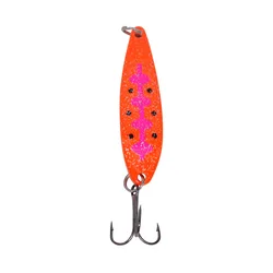 Cuchara curva con lentejuelas giratorias - Señuelo metálico para pesca