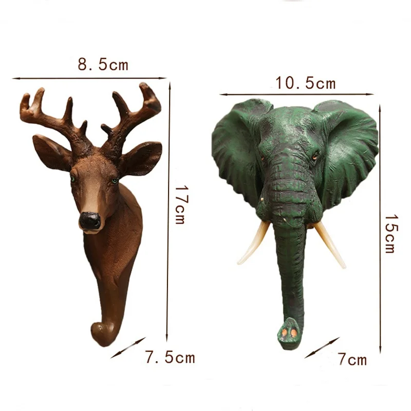 Perchero Vintage de resina para pared – Gancho decorativo estilo retro