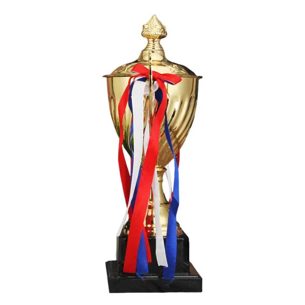 Trofeo de metal con tapa dorada tipo copa – Premio creativo - imagen 5