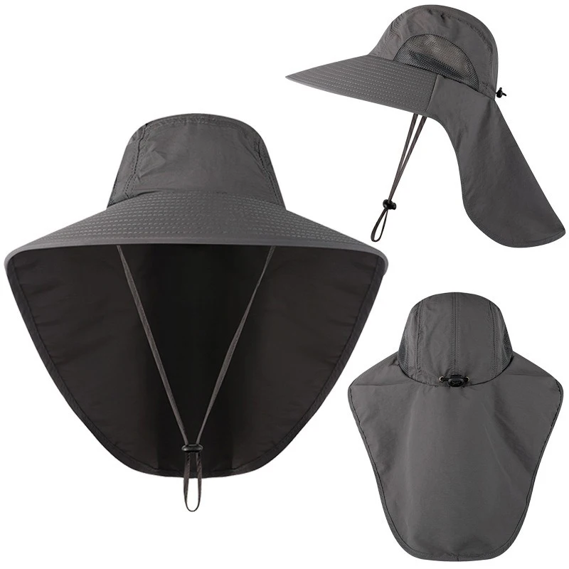Sombrero de pesca ala ancha con protección solar y cuello - imagen 5