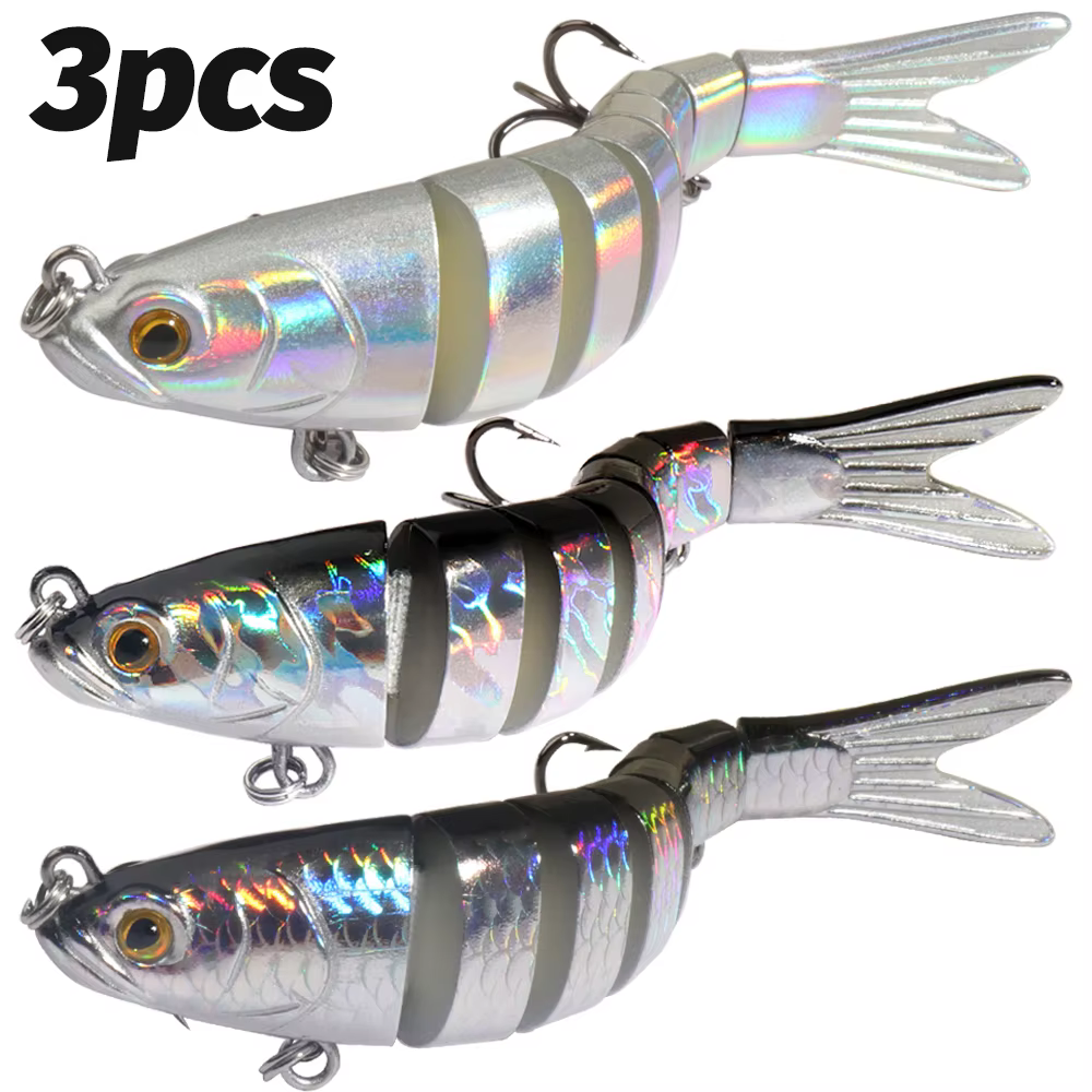 Swimbait multiarticular sonajero – Señuelo lubina hundimiento lento - imagen 4