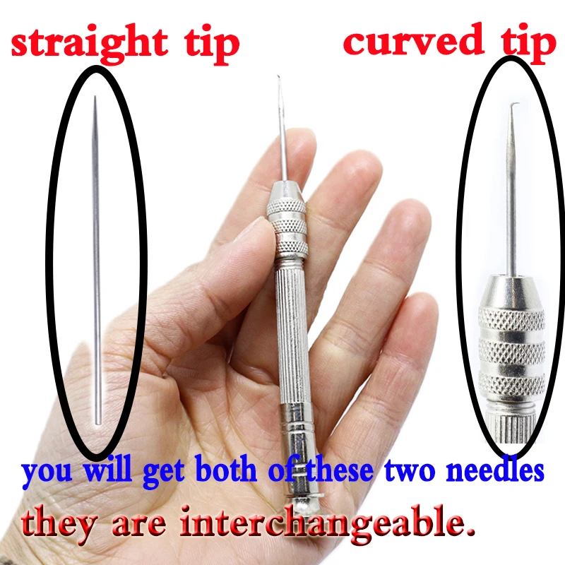 Herramientas atado de moscas: cepillo y agujas de acero inoxidable - imagen 5