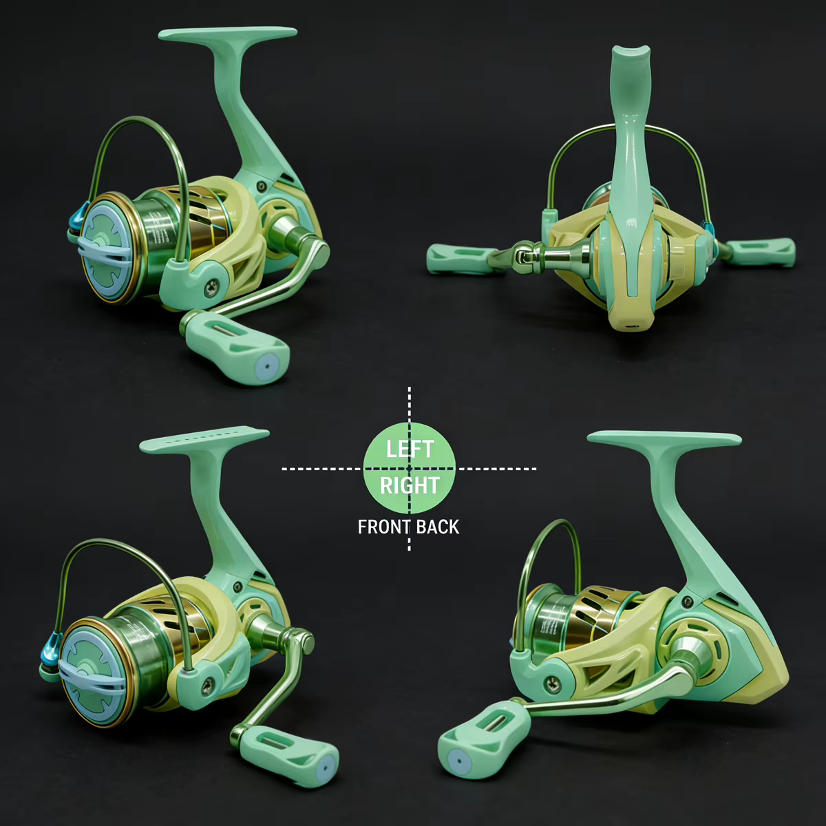 Hishark Carrete Baitcasting de Perfil Bajo Totalmente Metálico - imagen 4