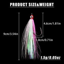 Bucktail Teaser Steelhead – Señuelo para Salmón y Trucha