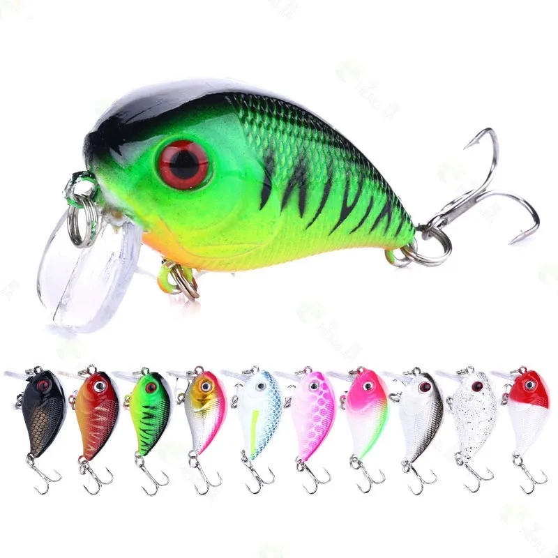 Señuelo crankbait flotante en uso