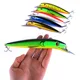 Señuelo Wobbler Minnow crankbait para curricán de lubina con ojos 3D