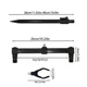 JSFUN Soporte ajustable de cañas de aluminio para pesca - imagen 2