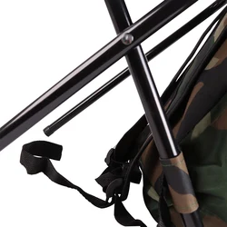 Mochila de pesca 2 en 1 con portasillas plegable de gran capacidad