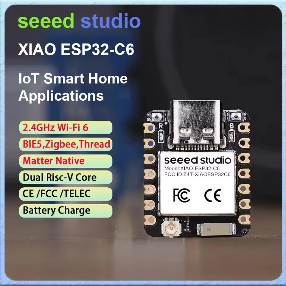 ESP32-C6 placa de desarrollo WiFi6 Zigbee rosca para automatización - imagen 2