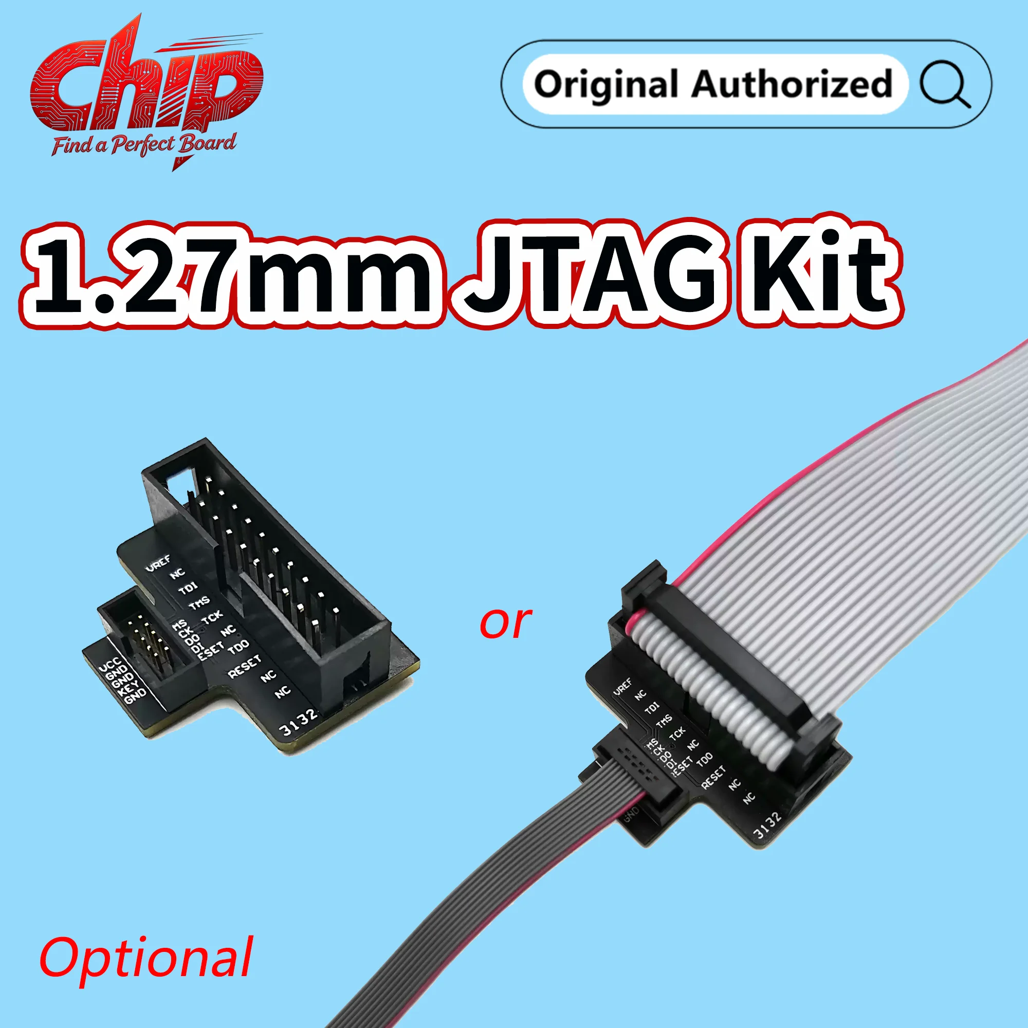 Adaptador JTAG estándar con cable opcional compatible J-Link/SWD