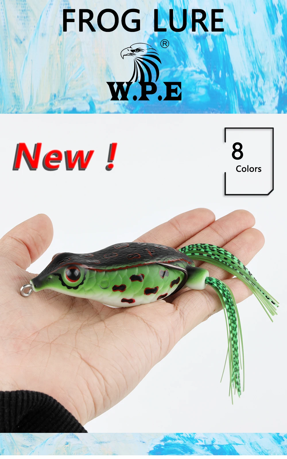 Señuelo topwater multicolor para lubina