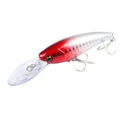 Crankbait flotante señuelo con ojos 3D para pesca de lucio y carpa