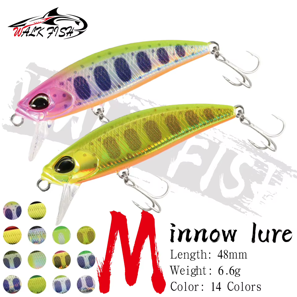 WALK FISH señuelo minnow hundible para lubina, trucha y carpa - imagen 2