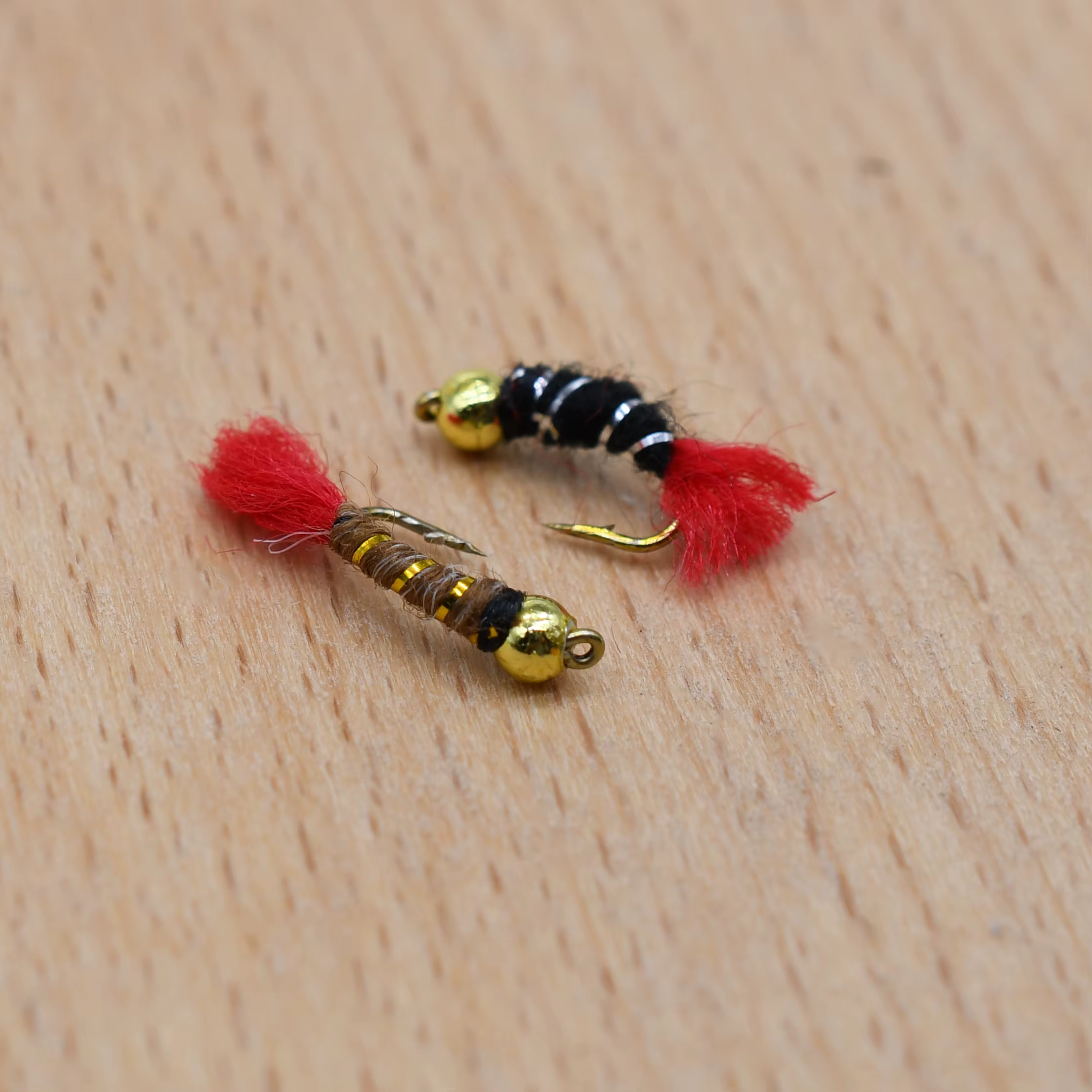 Ninfa Beadhead MNFT – Señuelo artificial cola roja para trucha - imagen 2