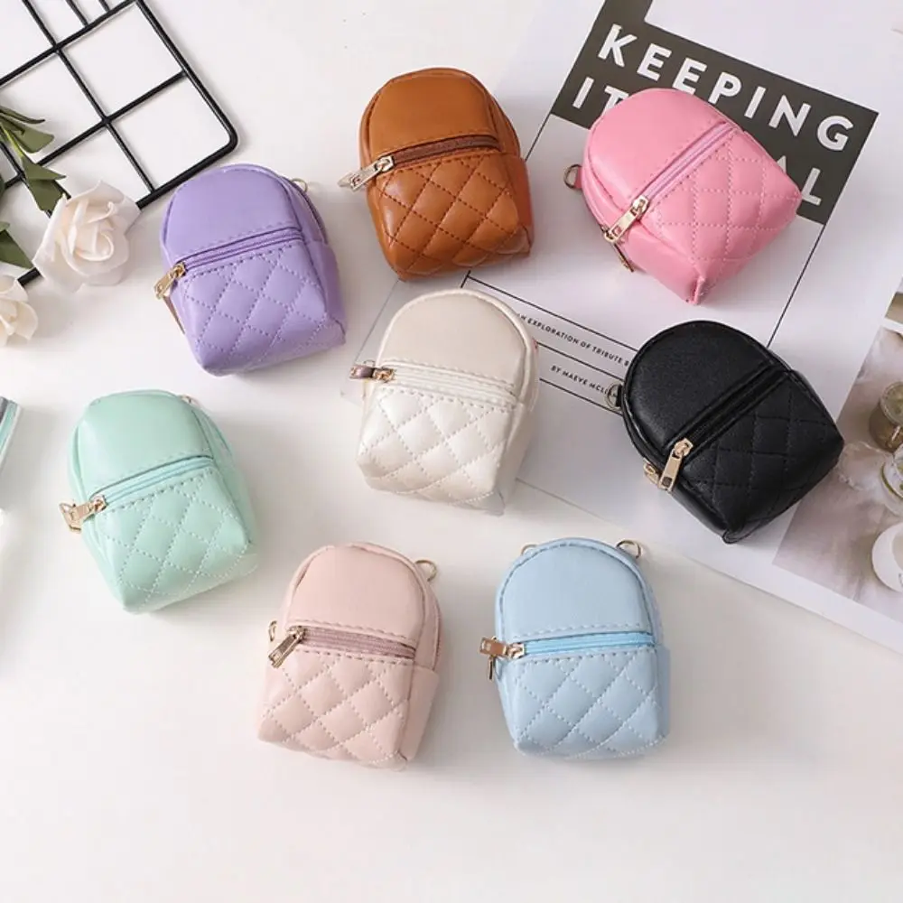 Monedero bandolera de cuero PU ligero portátil color sólido mujer - imagen 5