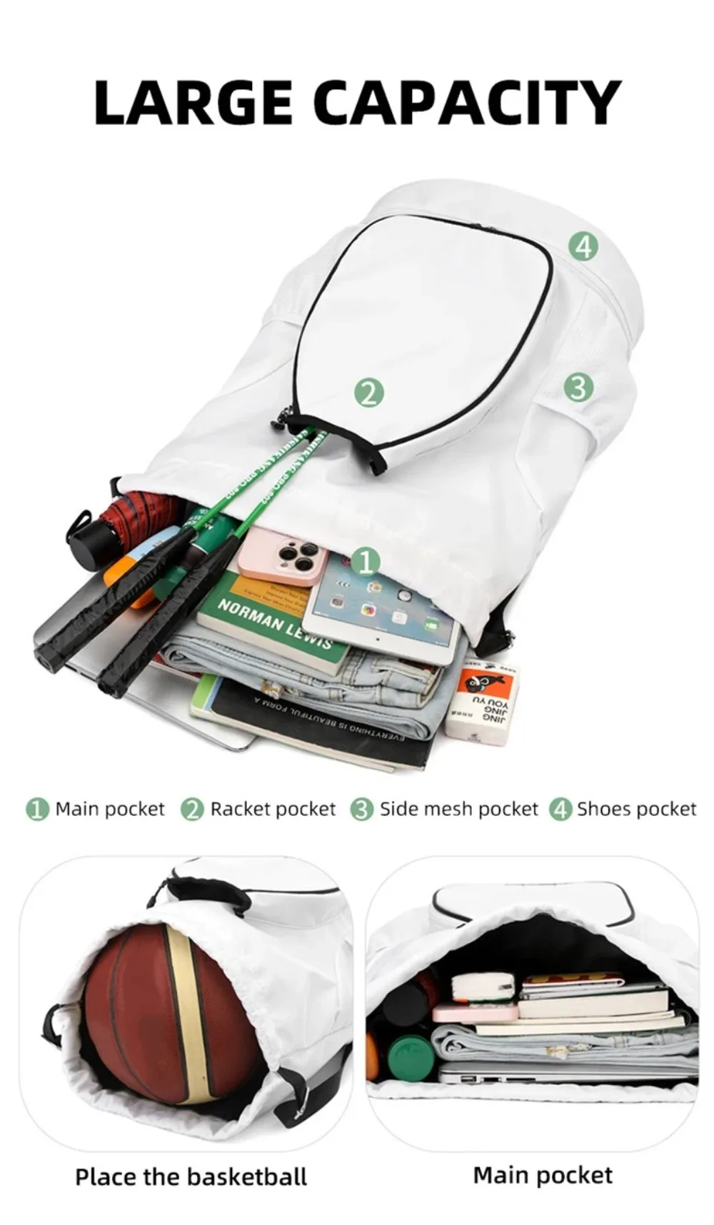 Bolsillo para zapatos y organización