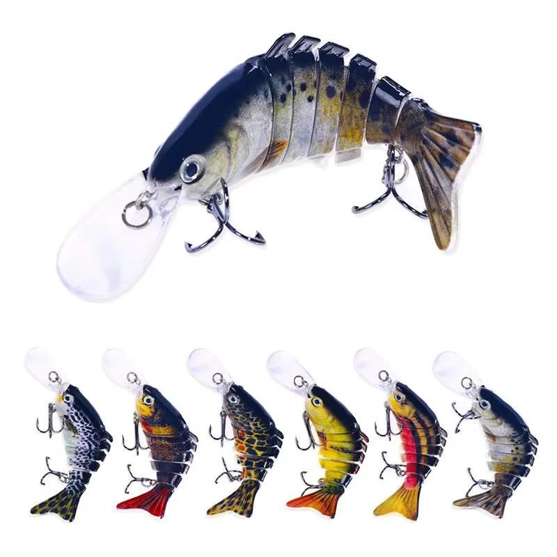 Señuelo Swimbait multiarticulado biónico 7 segmentos