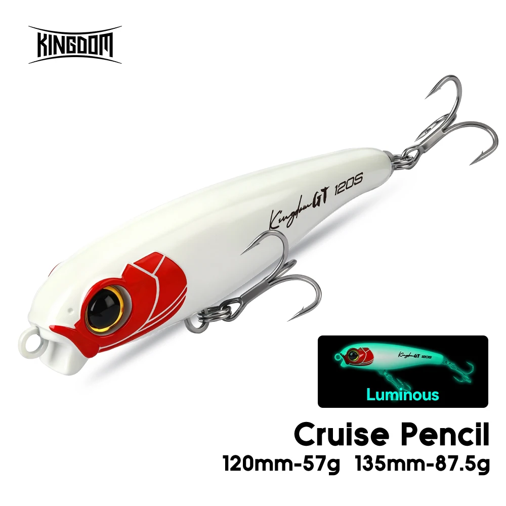 Señuelo Pencil duro Kingdom Cruise para atún GT en agua salada