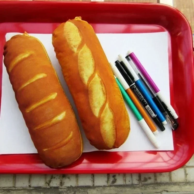 Estuche para lápices con forma de pan grande para niños regalo escolar