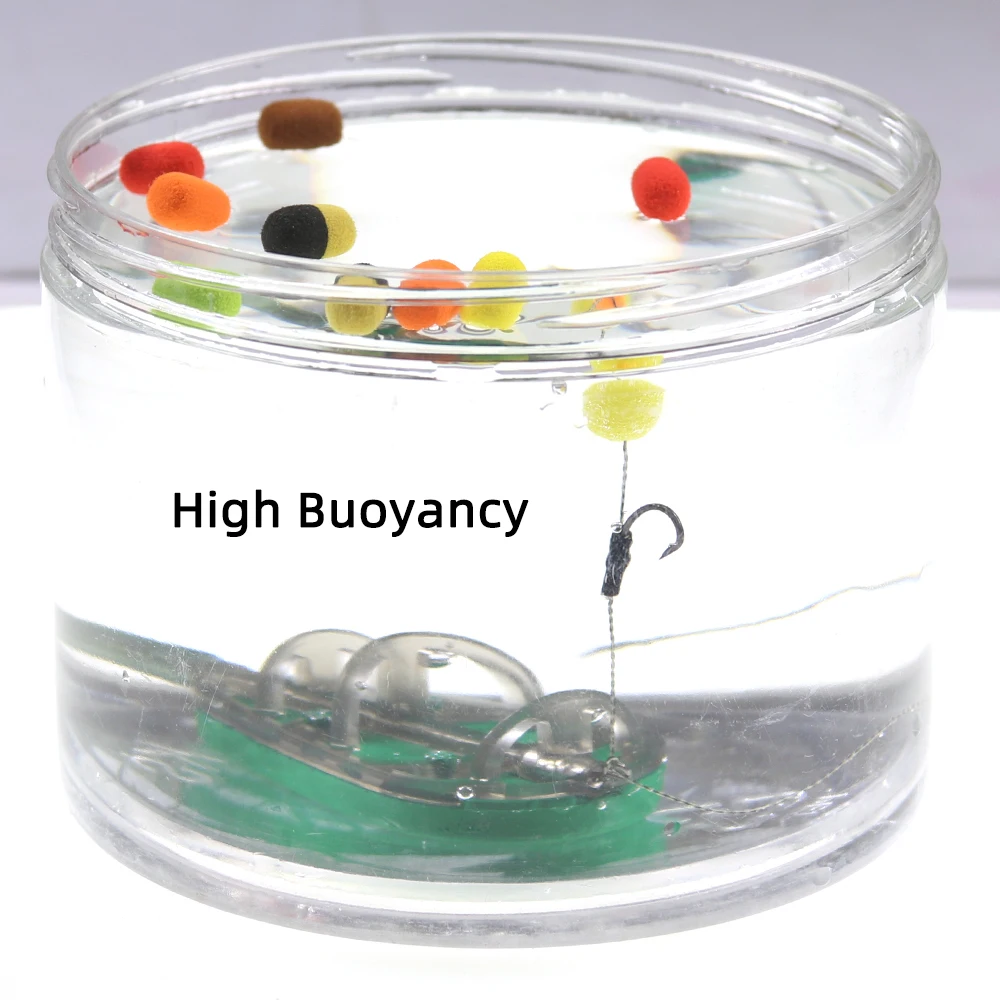Cebo espuma Zig Rig 8mm para carpa – Boilie Pop Ups marrón rojo - imagen 2