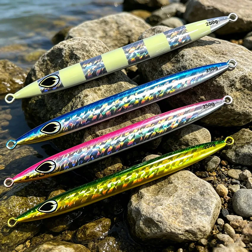 Señuelo de hundimiento rápido con brillo láser para pesca en mar - imagen 4
