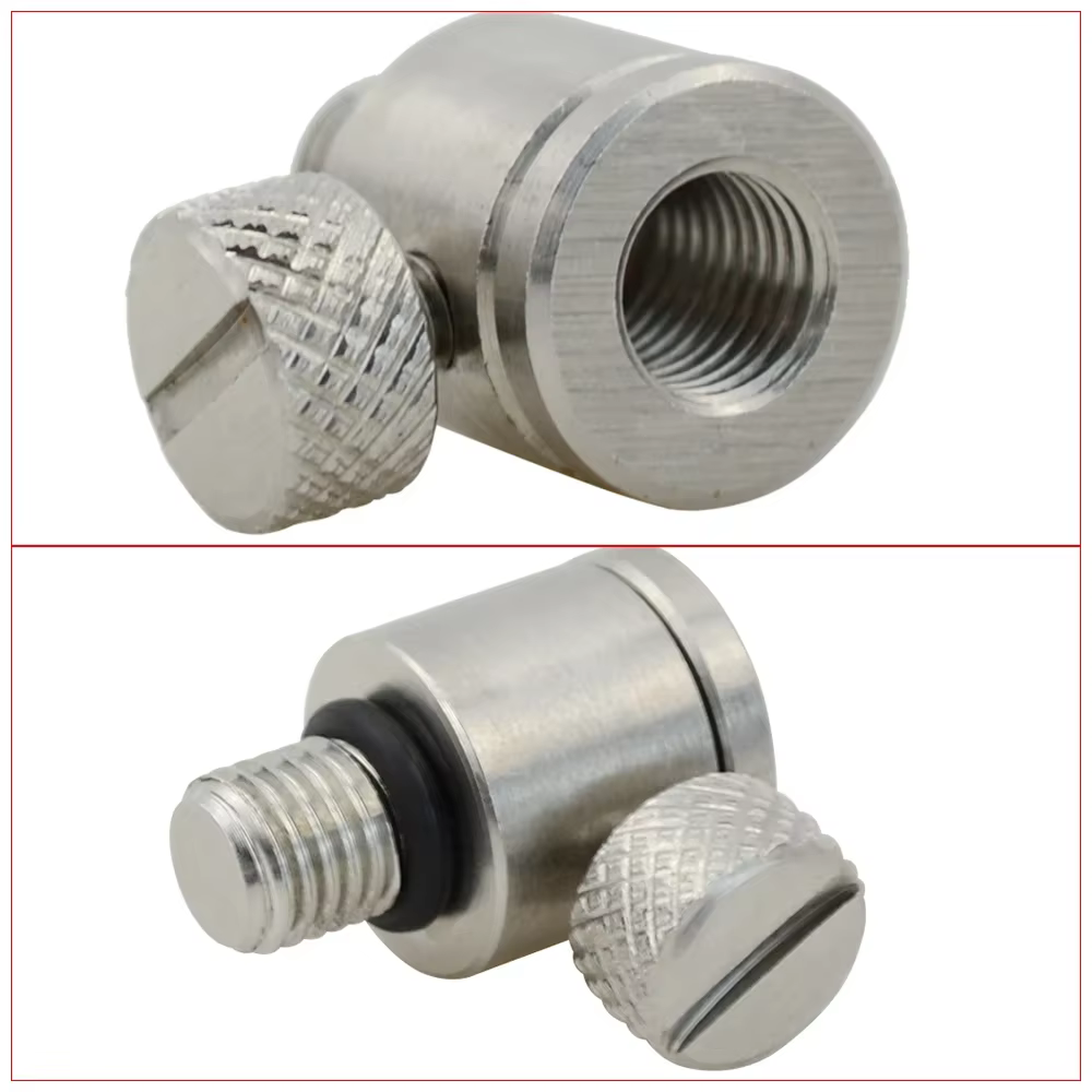 AQ204 Conector cambio rápido acero inoxidable para barras de zumbador - imagen 3