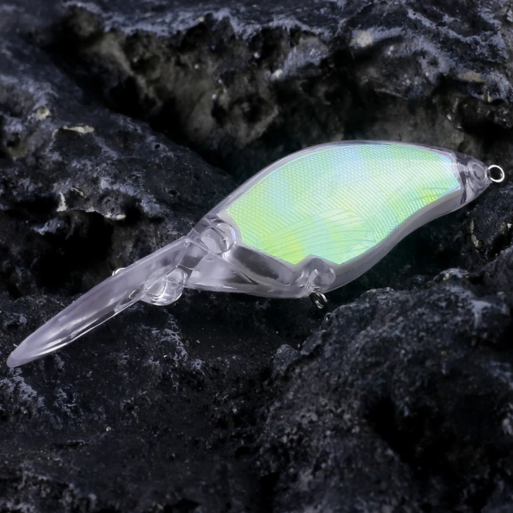 Diferentes ángulos del crankbait sin pintar Dr.Holife