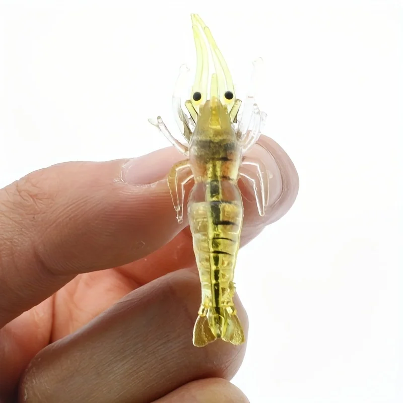 Señuelo de vinilo con forma de gamba luminiscente para pesca - imagen 2