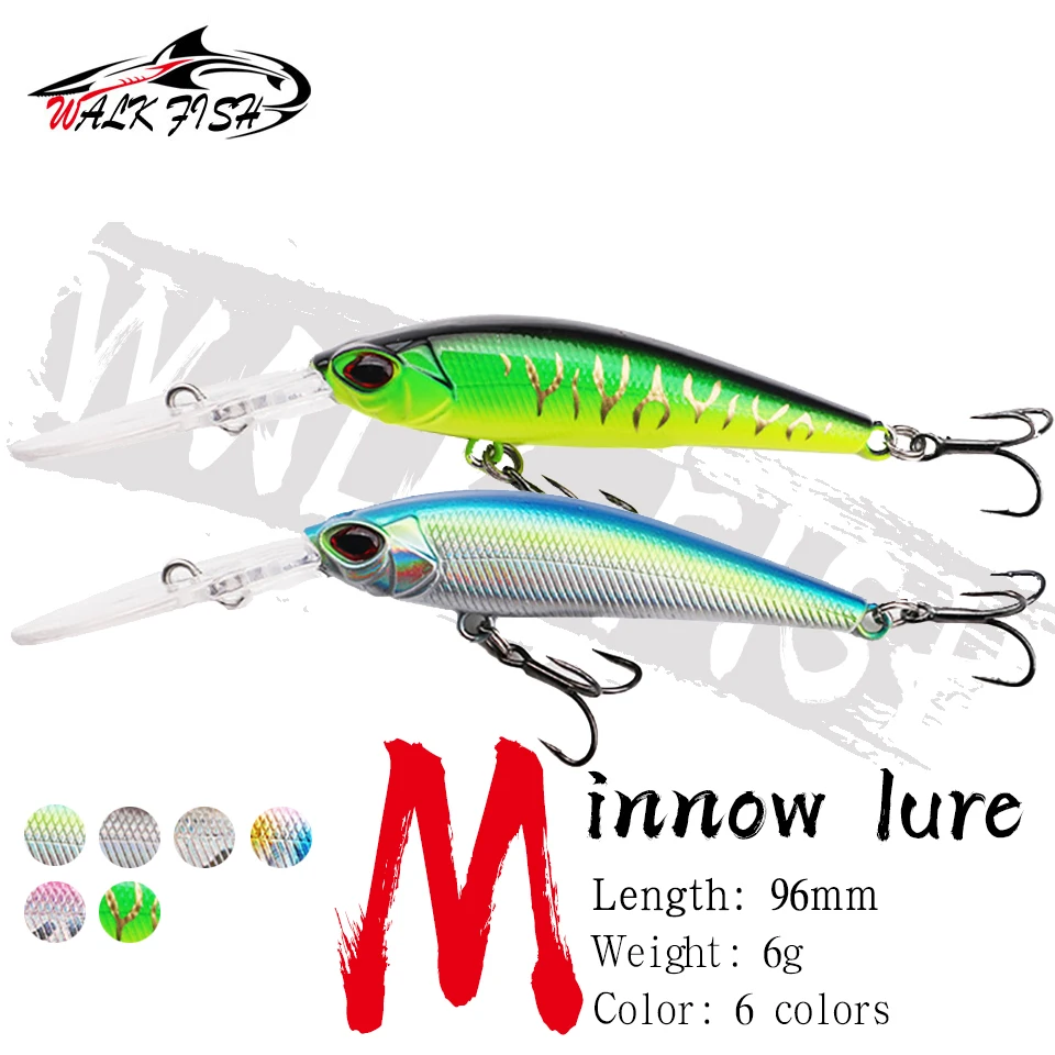 Señuelo flotante WALK FISH Wobbler 6G – Swimbait artificial pesca - imagen 2