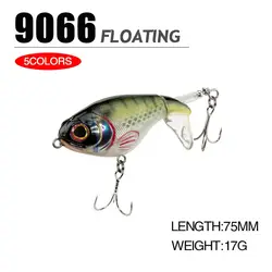 Señuelo Plopper UV 75mm 17g Cola Giratoria Lubina
