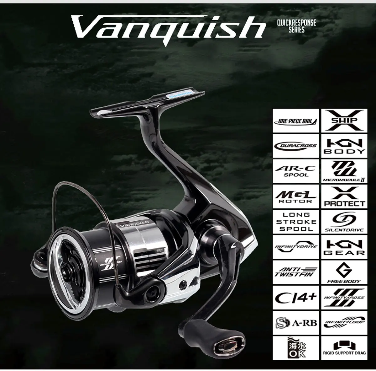 Carrete SHIMANO Vanquish 2023 en detalle