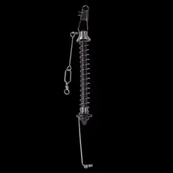 Clavador automático de pesca con soporte para cebo y resorte