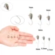 Jig head aromático Hayabusa Lágrima de Hielo para vinilo