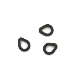 MNFT Anillos de aparejo para carpa – Forma pera, negro mate