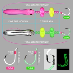 ZYZHE Anzuelos Circulares Luminosos – Pre-atados para pesca de bagre