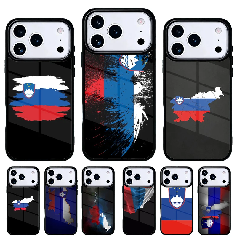 Funda iPhone 17 con bandera de Eslovenia – Carcasa trasera protectora
