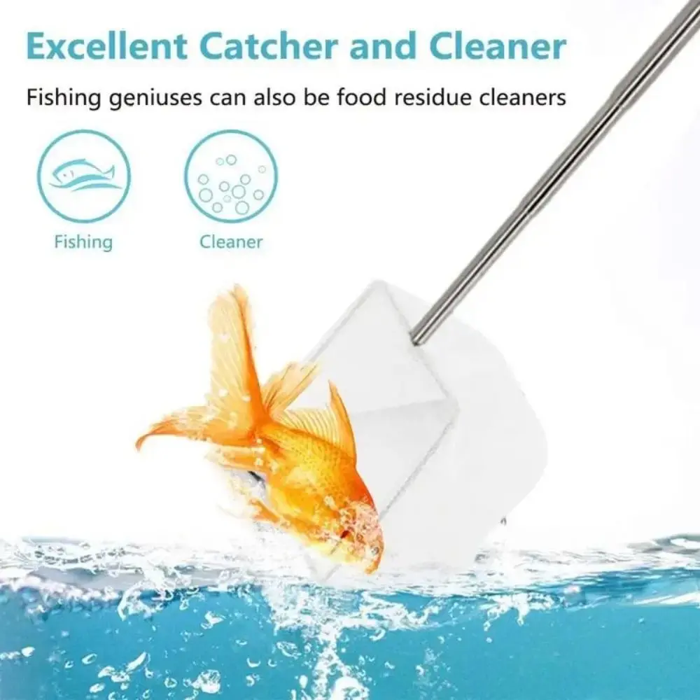 Red de pesca retráctil de acero inoxidable anticorrosión para acuarios - imagen 5