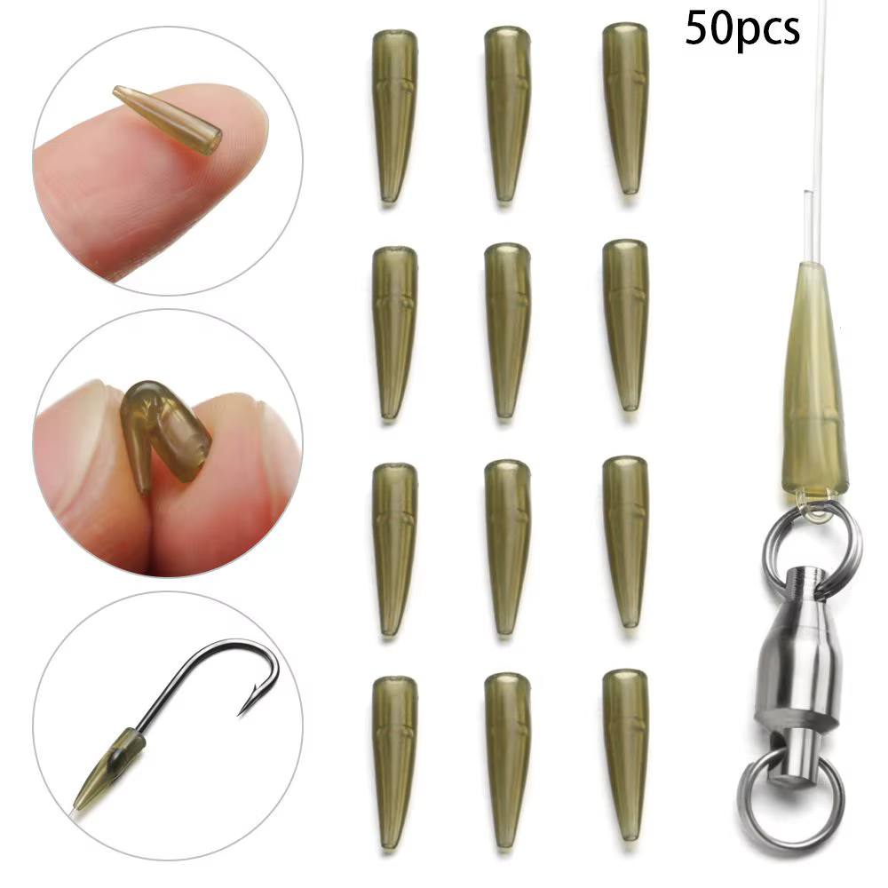 Cono de goma antienredos Chod Rig Helicopter para microcarpa