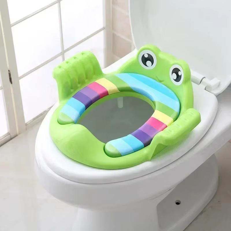 Asiento de inodoro infantil con reposabrazos para entrenamiento - imagen 2