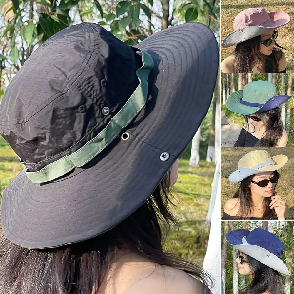 Gorra de montaña de secado rápido de ala ancha con colores - imagen 5