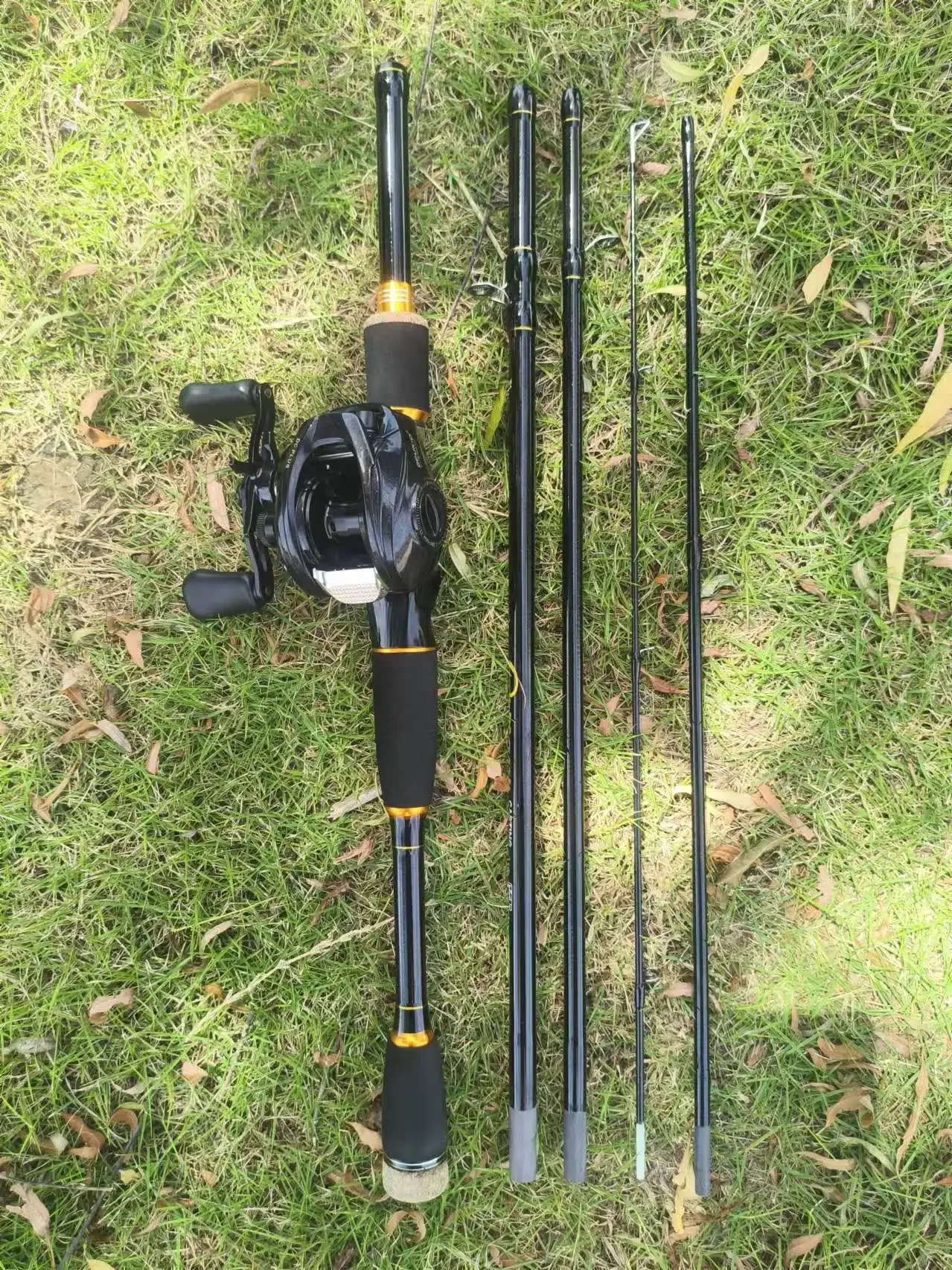 DEUKIO Combo caña y carrete baitcasting para lubina en agua dulce - imagen 4
