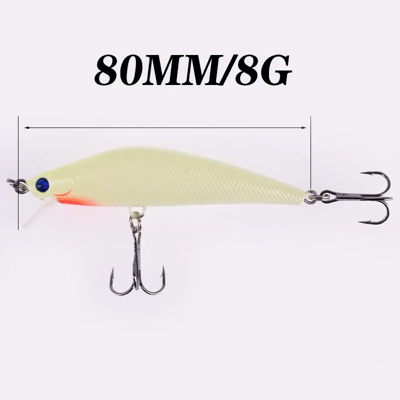 Señuelo Crankbait nocturno luminoso para lucio y carpa, ojos 3D - imagen 4