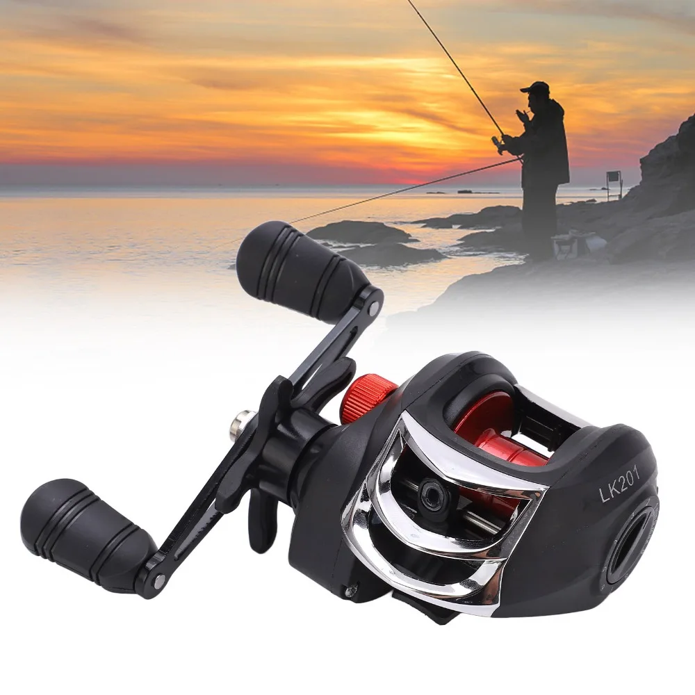 Carrete Baitcasting perfil bajo para diestros – bobina plástica - imagen 5