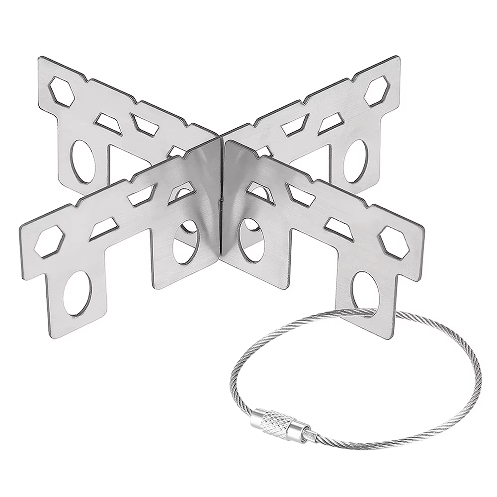 Soporte cruzado CNC para estufa de alcohol de camping - imagen 3