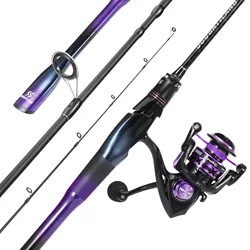 Sougayilang Combo caña y carrete carbono para pesca en agua dulce