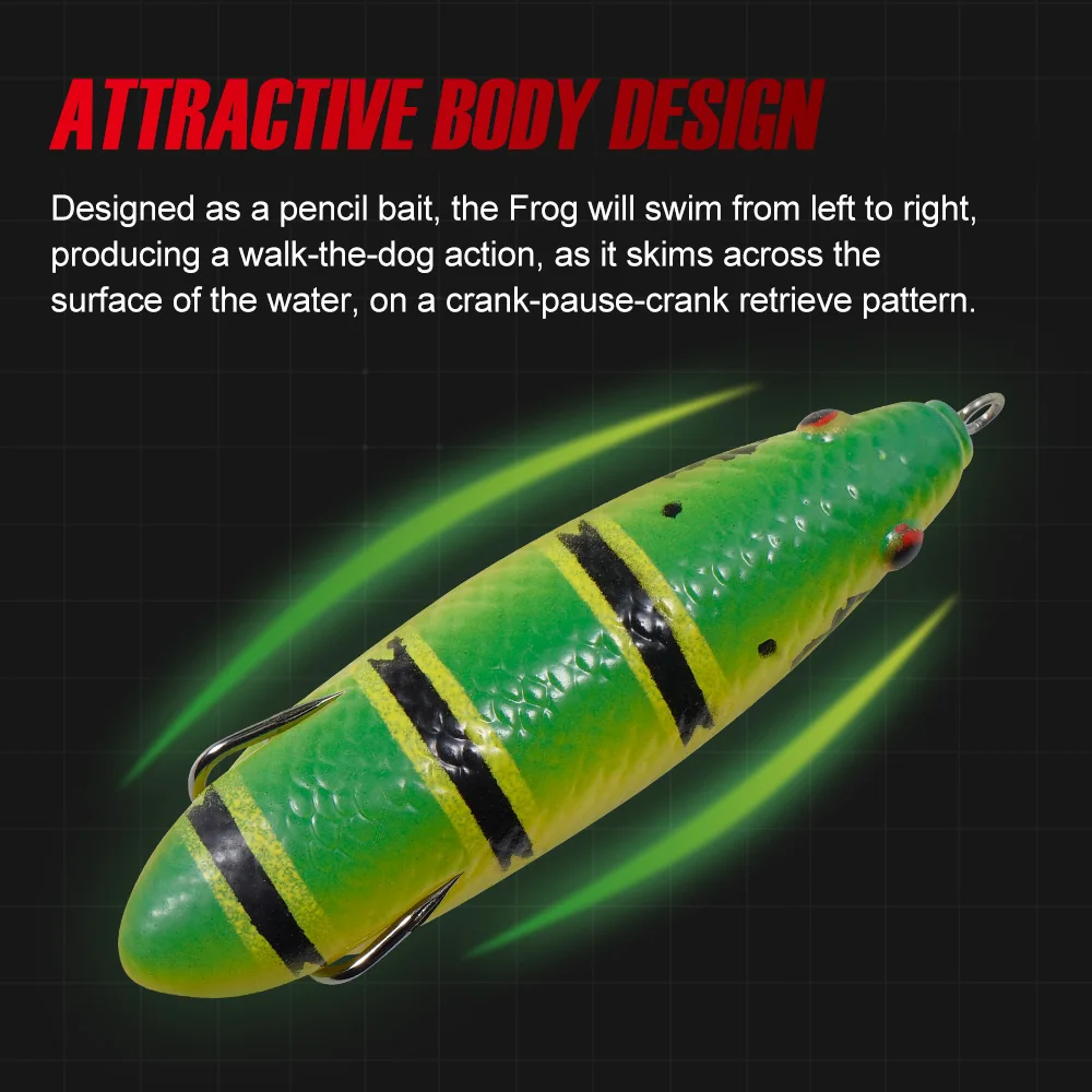 NOEBY Javelin – Cebo Rana Topwater Luminoso 90mm 14g - imagen 5