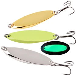 Spinner metálico con anzuelo triple – Cuchara para agua dulce y salada