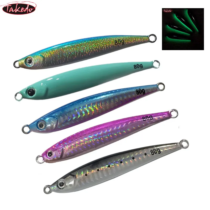 TAKEDO lápiz luminoso de hundimiento para jigging con acción
