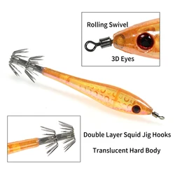 Jig calamar duro artificial para agua salada - colores verde azul