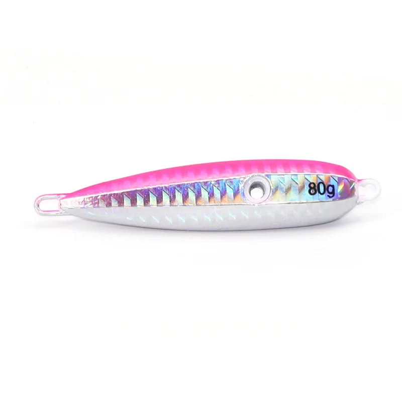 Señuelo Inchiku metálico con cebo luminoso calamar y anzuelo BKK para lubina - imagen 2